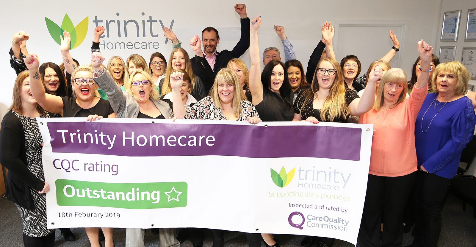 We're in the top 3! Trinity Homecare receives an ‘Outstanding’ rating