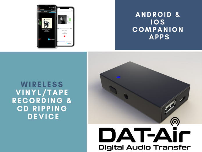 DATAir Unique groundbreaking wireless vinyl recording/CD ripping